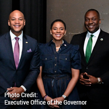 Governor Moore Calvin Ball and Dr. Daria Willis