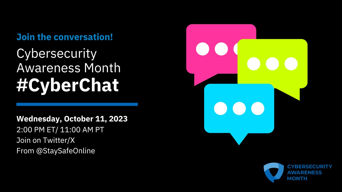 Cybersecurity Awareness Month Cyberchat