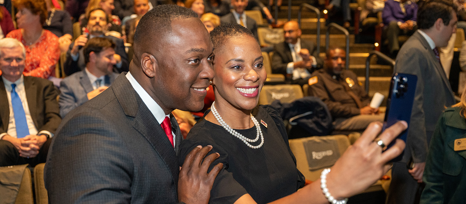 Calvin Ball and Daria Willis selfie