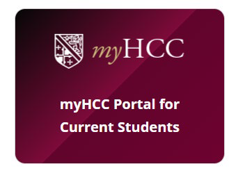 link to myHCC for Current Students Button
