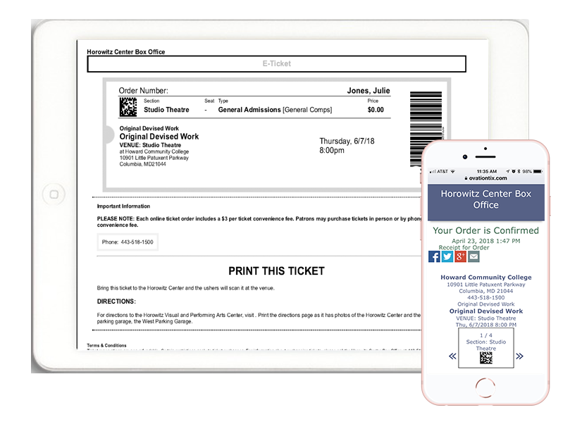Print at Home Mobile Tickets