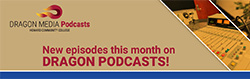 A newsletter signup for Dragon Podcasts