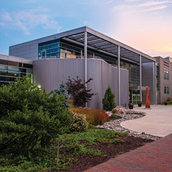Horowitz center building from the quad side