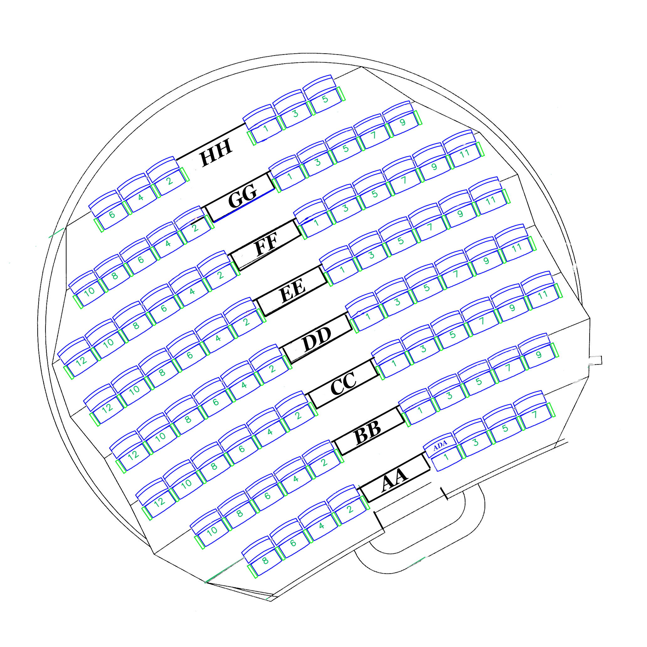 Smith Theatre House Right Balcony Seating