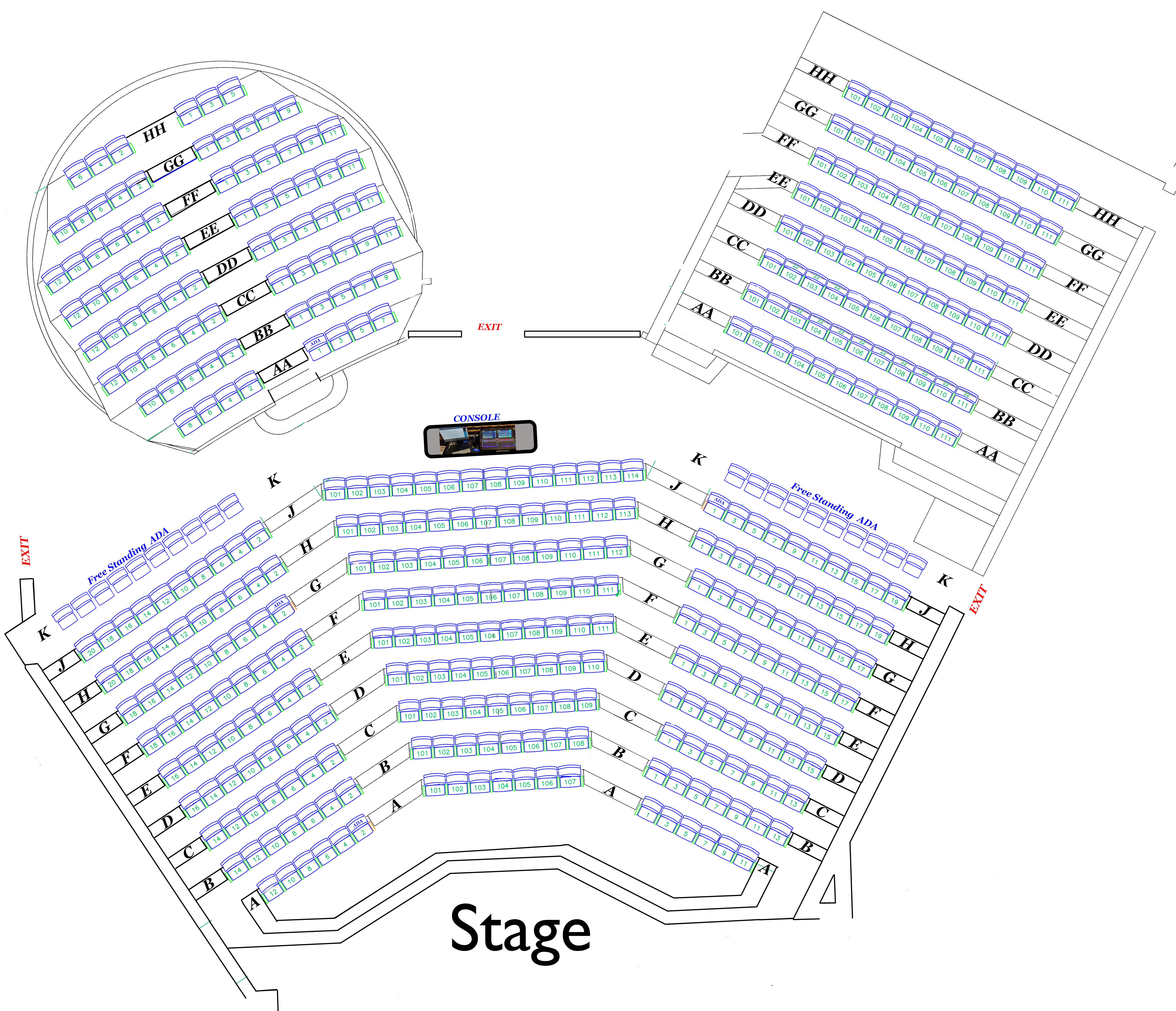 smith theatre seating chart