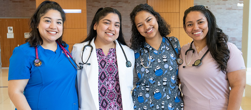 Four sister nursing students