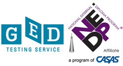 GED and NEDP logos