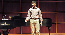 The Music Institute student singing
