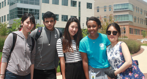 a group of ELC students