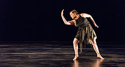 A student dancing at HCC.