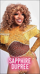Drag performer, Sapphire Dupree